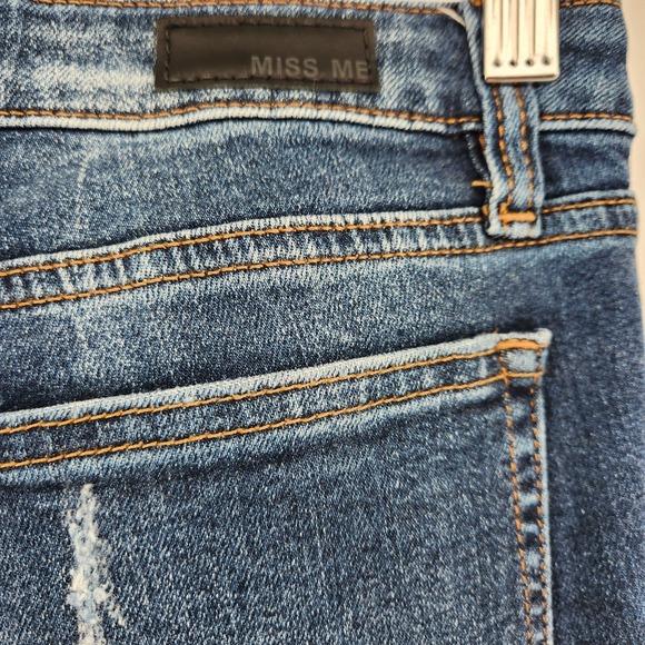 Miss Me Skinny Jeans Skinny Distressed Grunge Stretch Denim Blue Women's Size 25 - Picture 5 of 8
